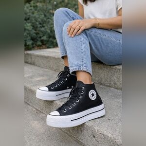 Converse Chuck Taylor All Star Leather Platform High Top